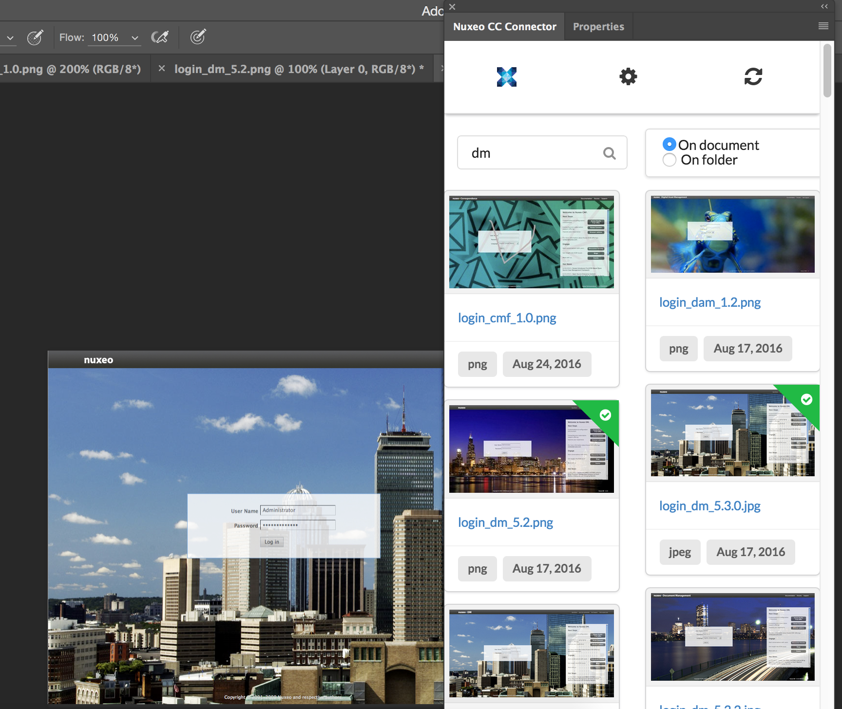 Nuxeo Adobe CC Connector (Support for Photoshop, InDesign and Illustrator)